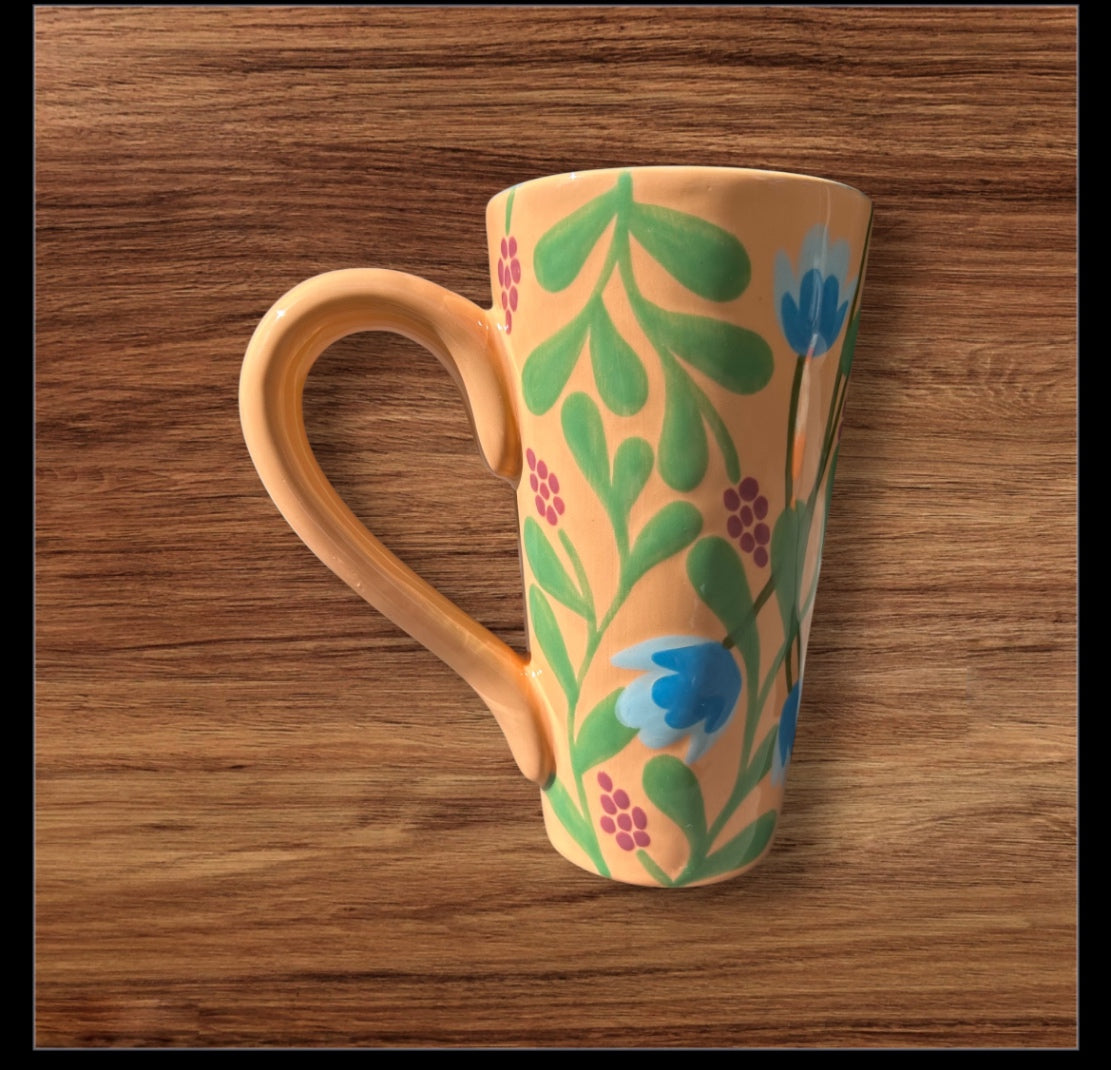 Orange Floral Venti Mug