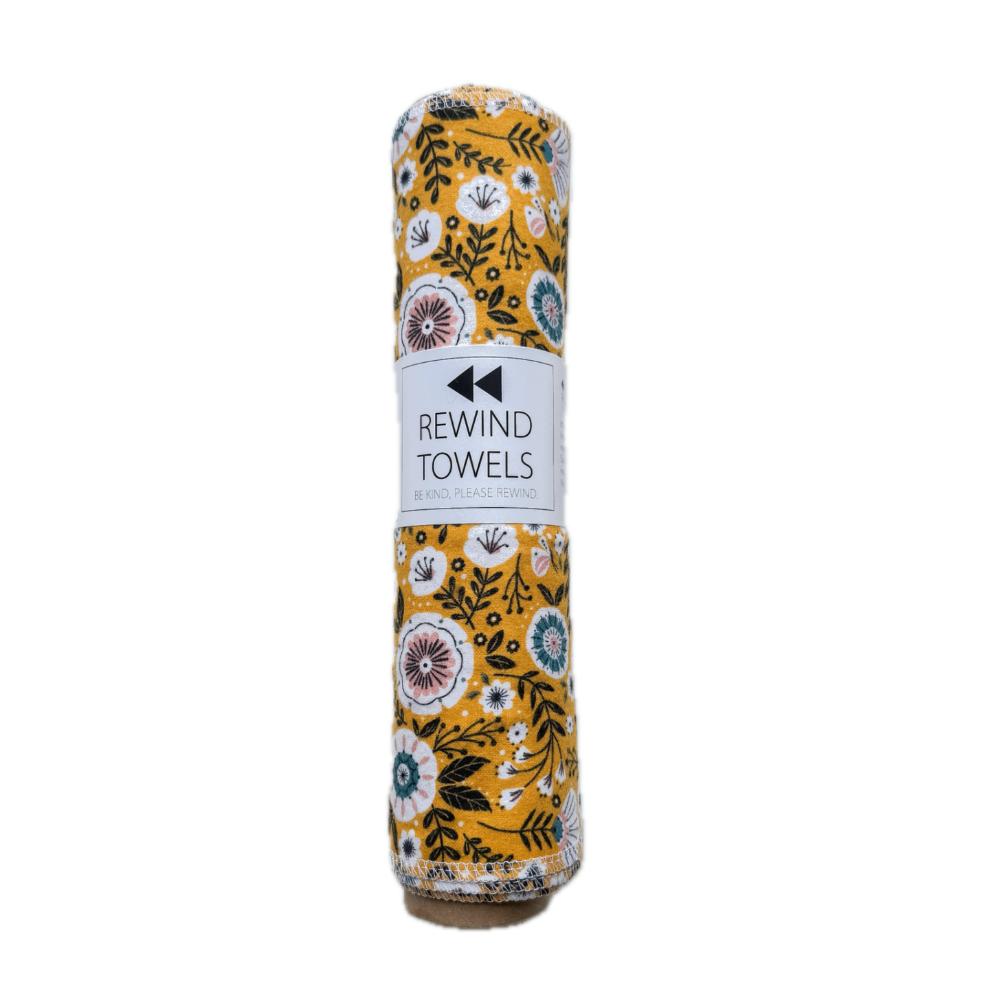 Rewind Towels (Large) - Yellow Floral