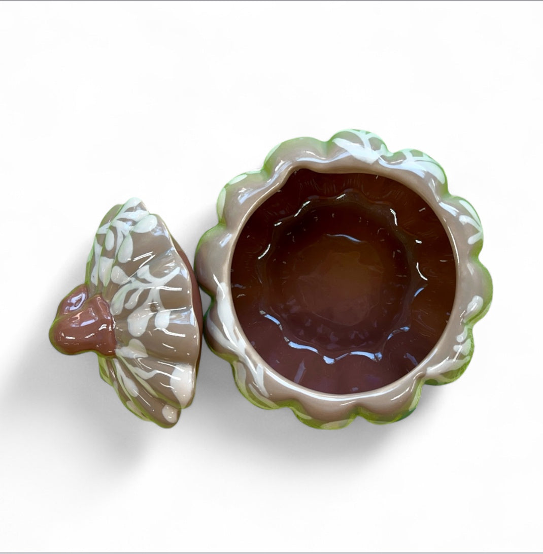Vine Pumpkin Jar - Taupe