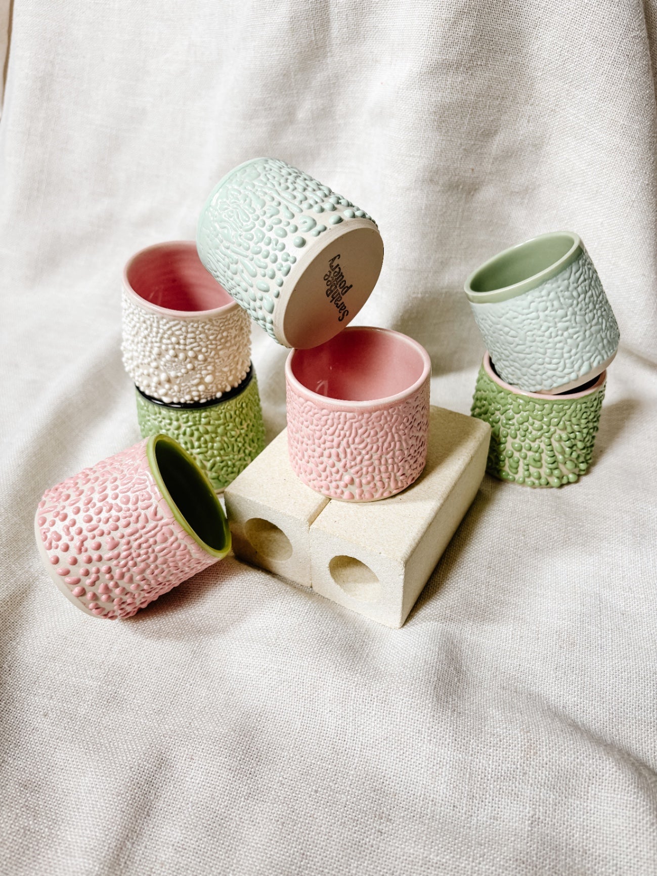 Mini Gloop Cup - Green and Pink