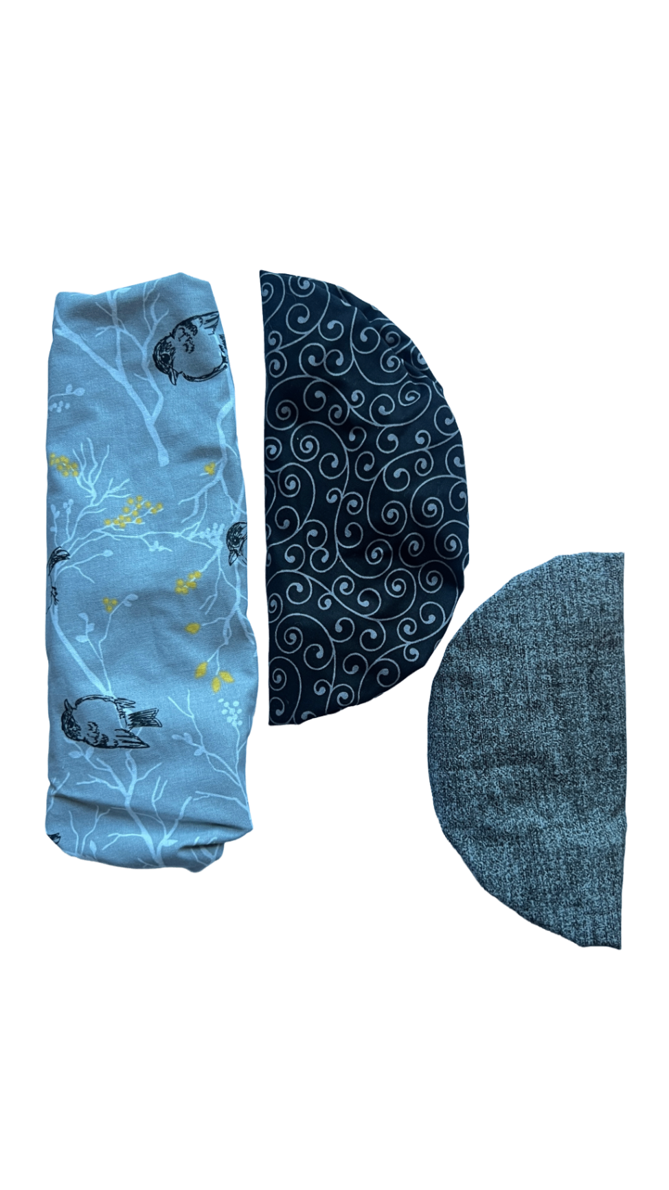 Set of 3 Bowl Covers - Birds & Swirls