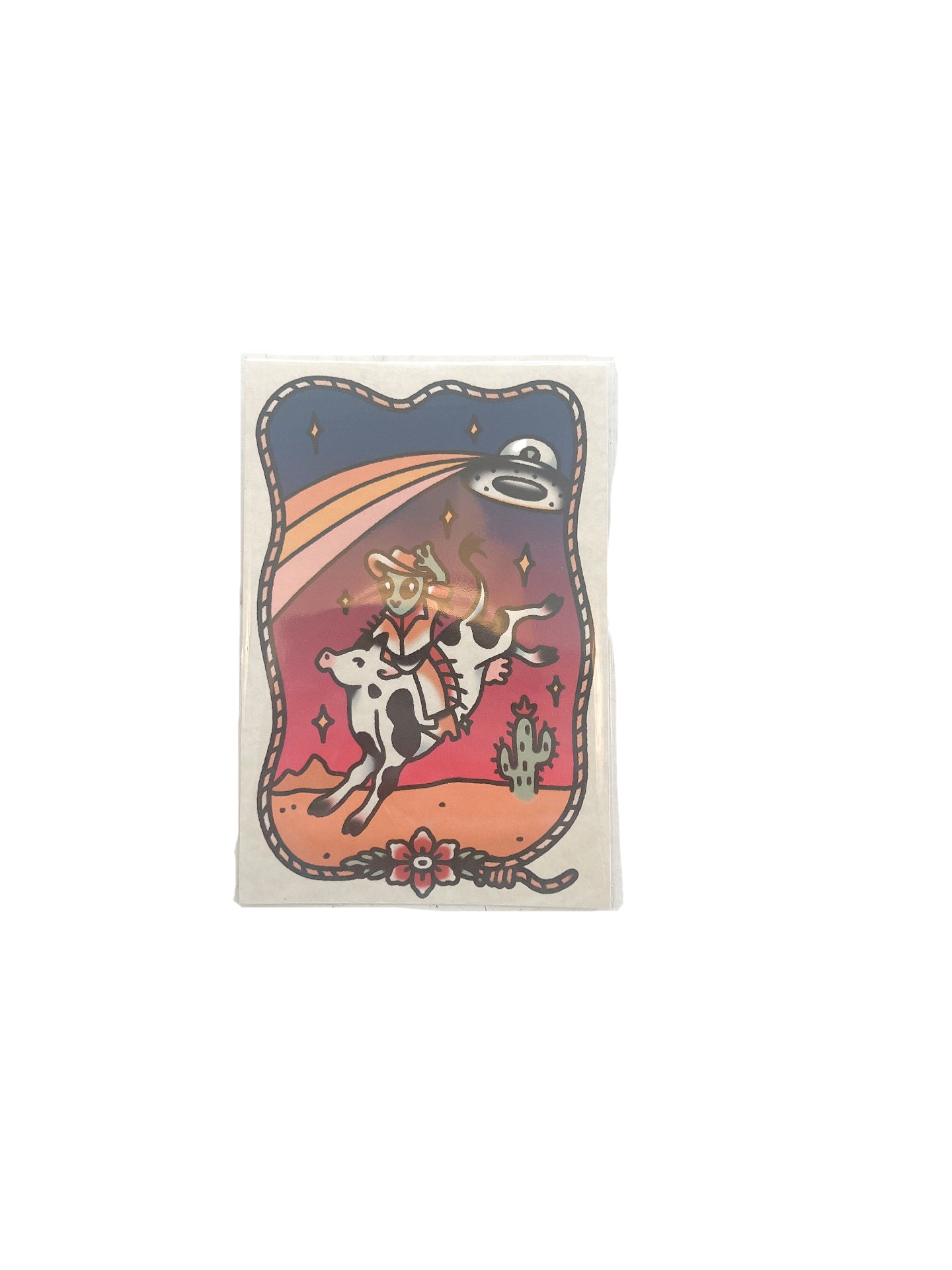 4x6 Alien Cowboy Print