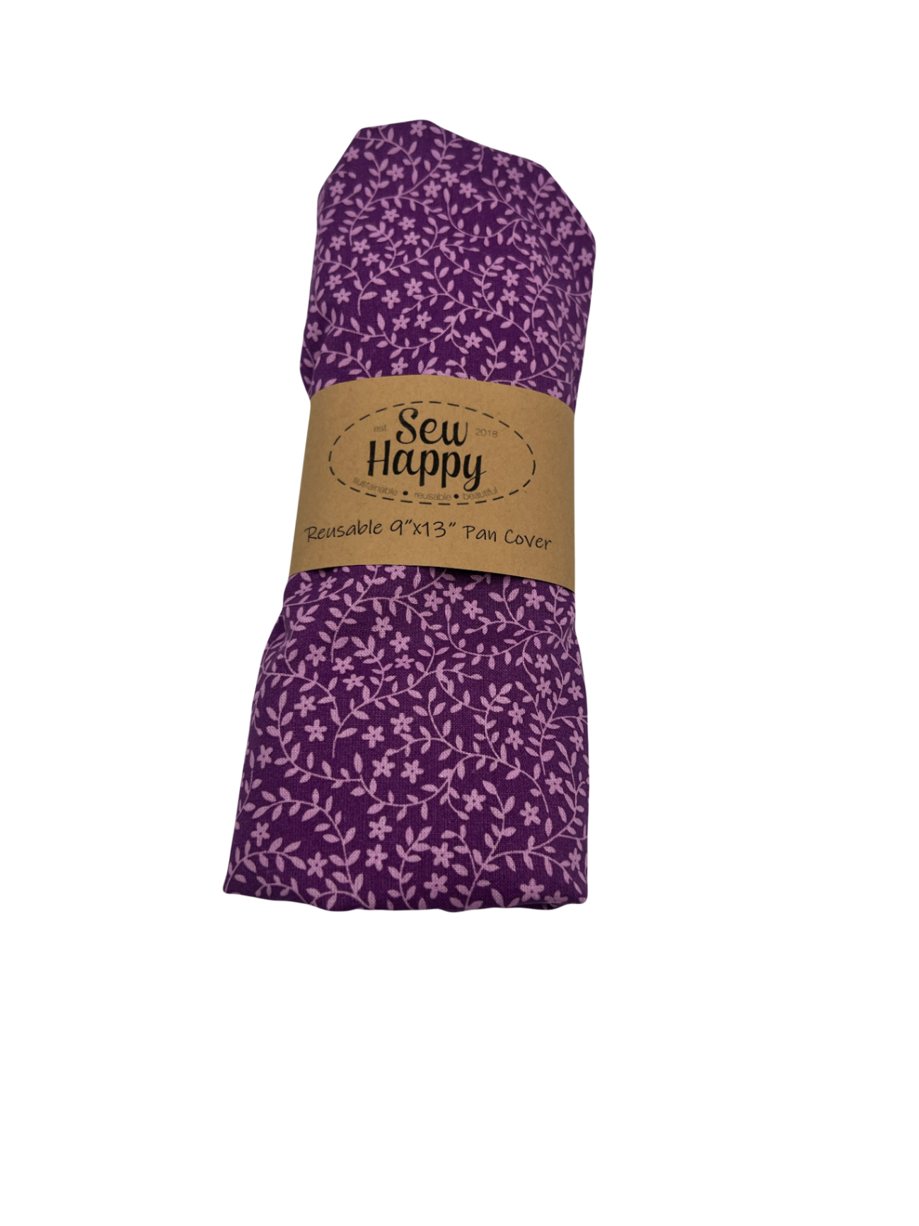 Reusable 9'x13" Pan Cover - Purple Floral