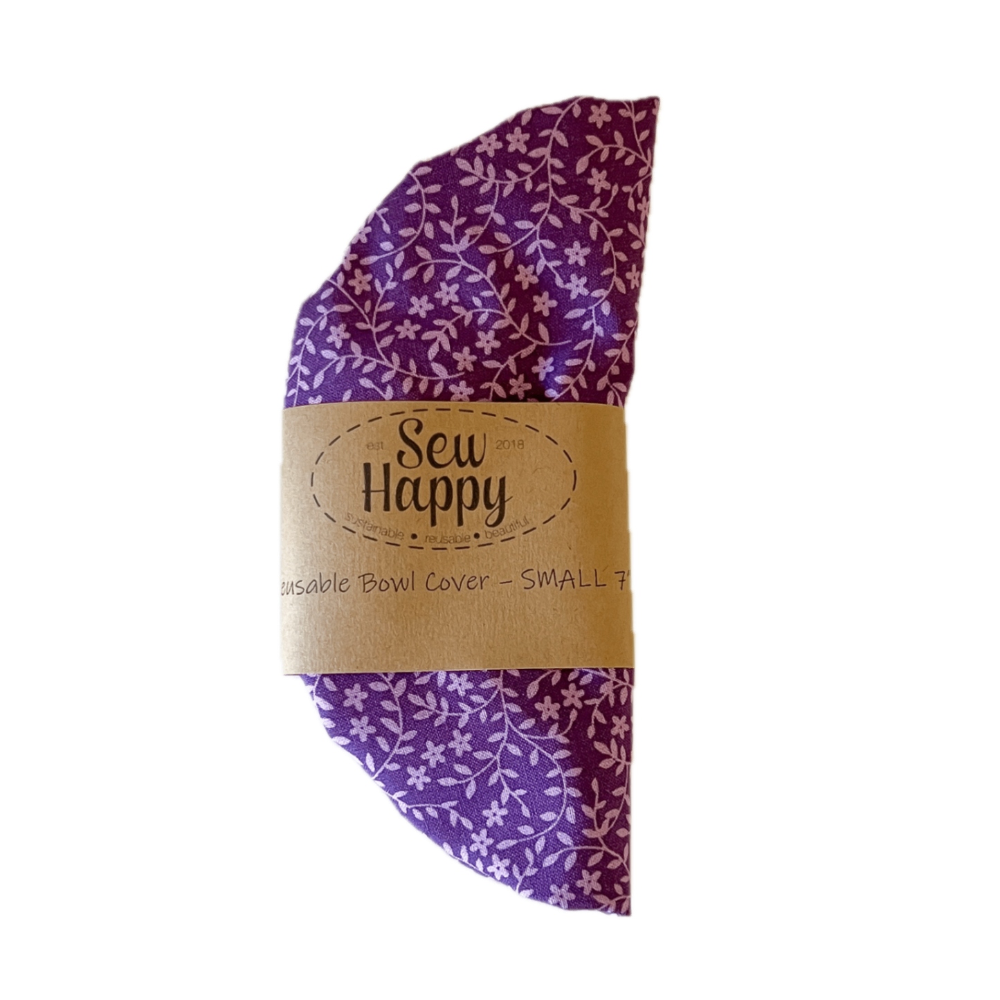 Small Reusable Bowl Cover - Purple