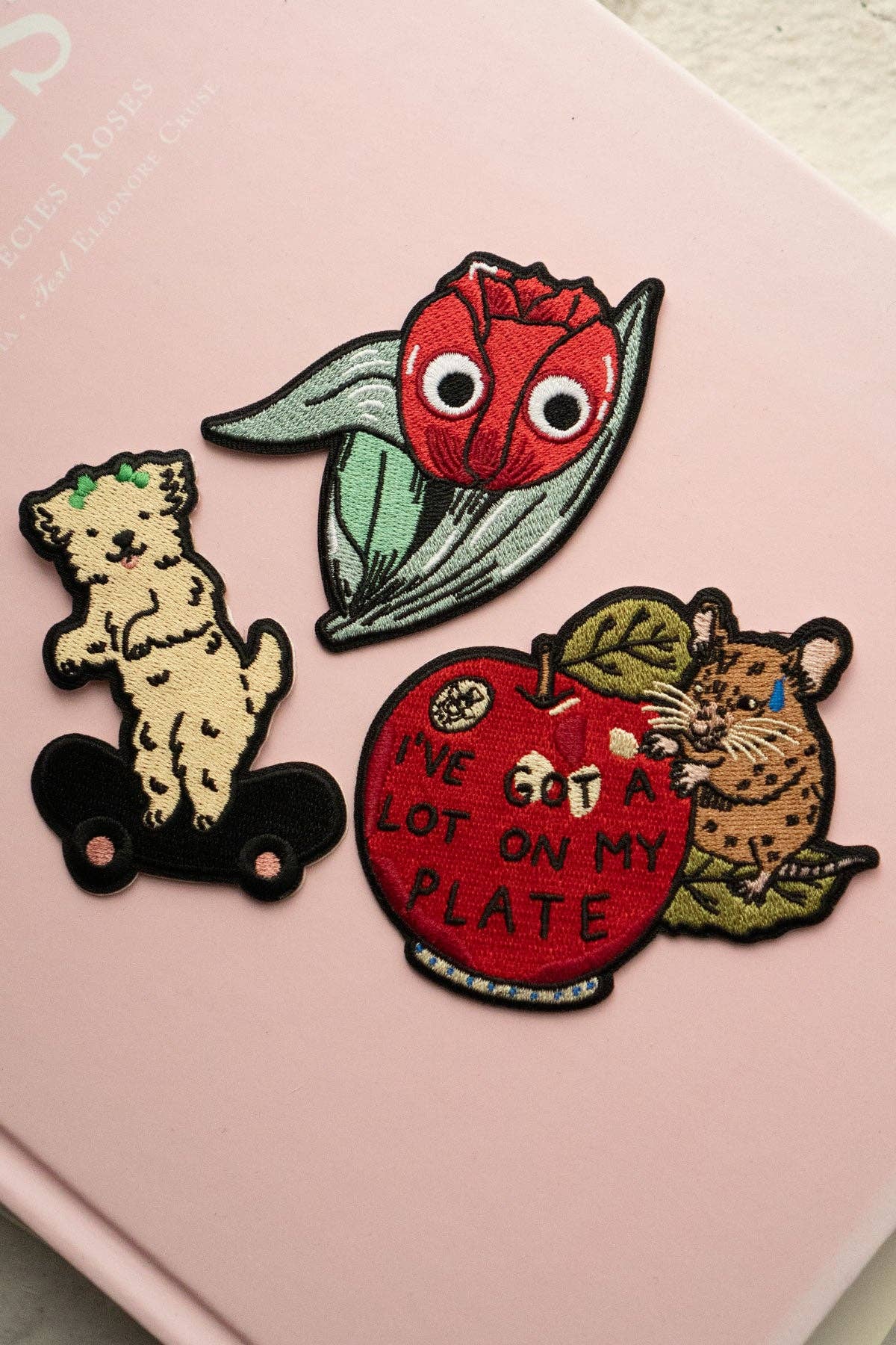 A Lot On My Plate Sticky Patch | Embroidered Sticker Patch