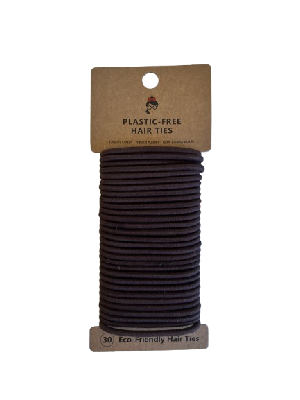 Brown Biodegradable Hair Ties