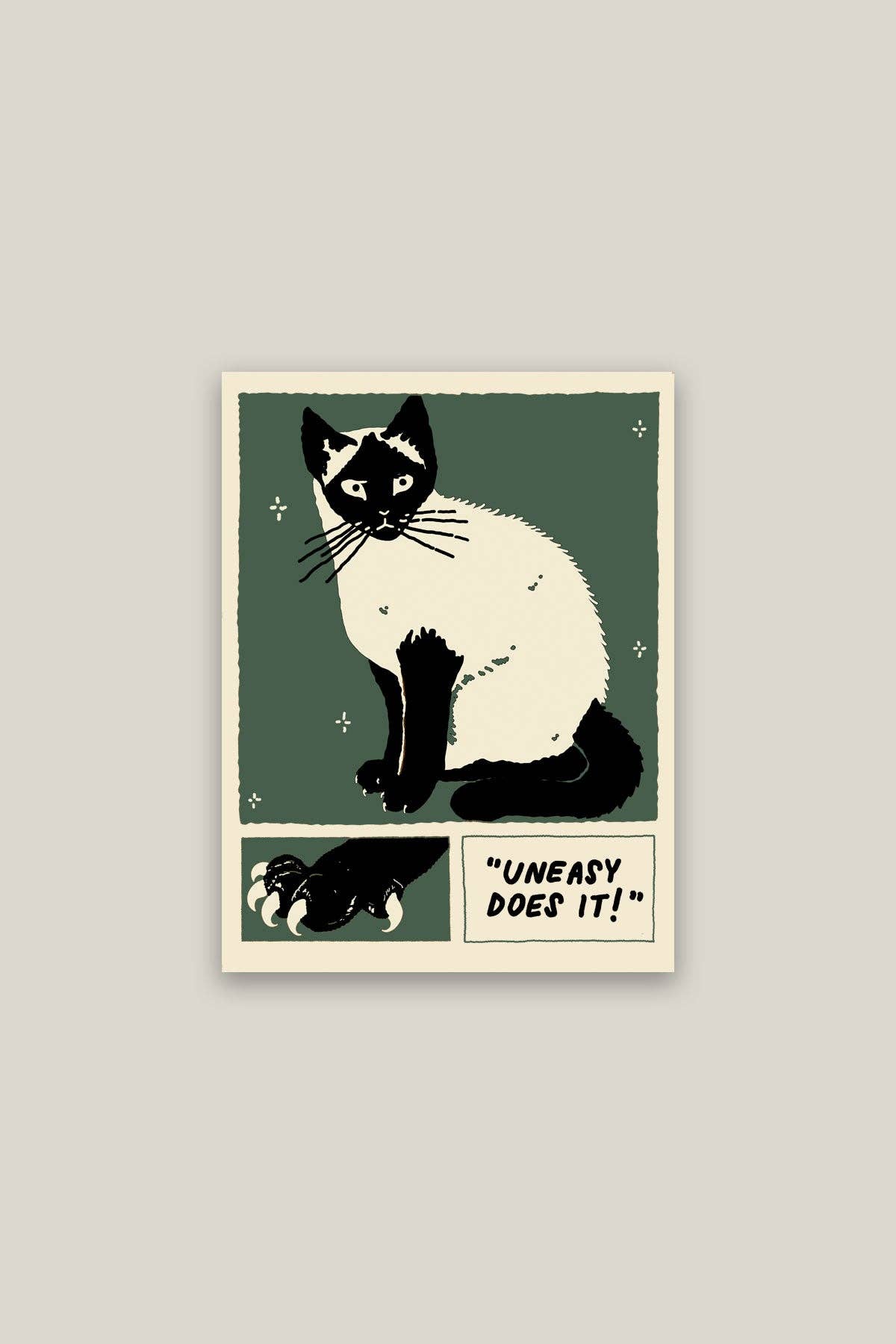 Uneasy Does It Vinyl Sticker