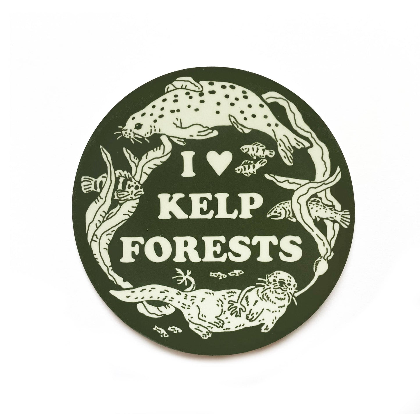 I Love Kelp Forests Sticker