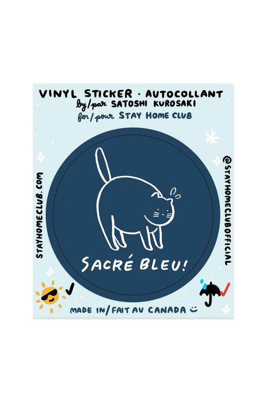 Sacré Bleu Sticker | Waterproof Vinyl Sticker