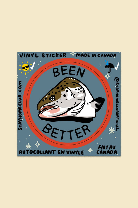 Been Better (Fish) Sticker | Waterproof Vinyl