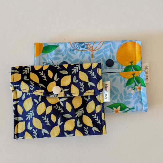 Reusable Snack and Sandwich Bags - Citrus