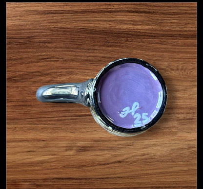 Black floral venti mug