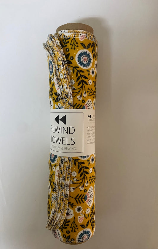 Rewind Towels (Large) - Floral 