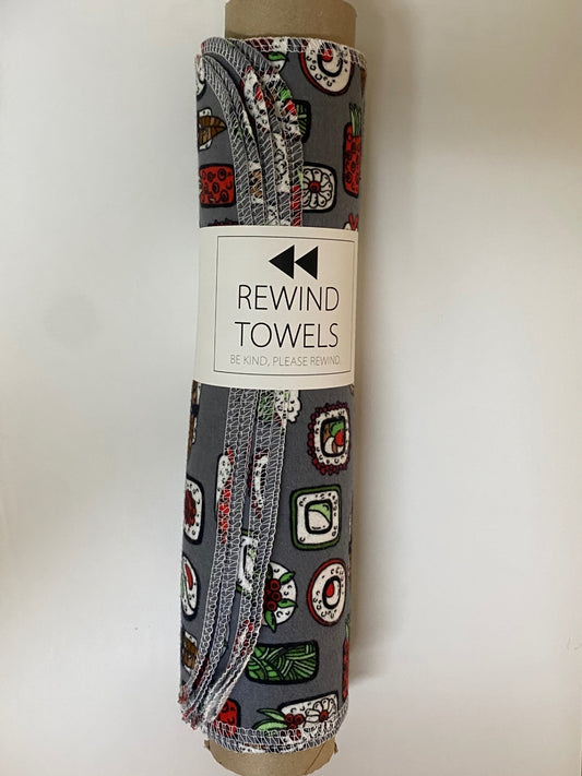 Rewind Towels (Large) - Sushi