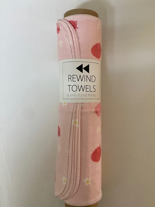 Rewind Towels (Large) - Strawberries