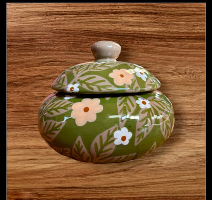 Green Leaf Jar