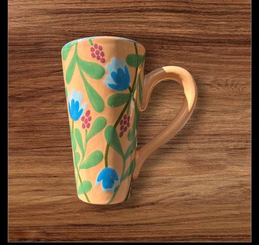 Orange Floral Venti Mug