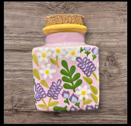 Lavender Cork Jar