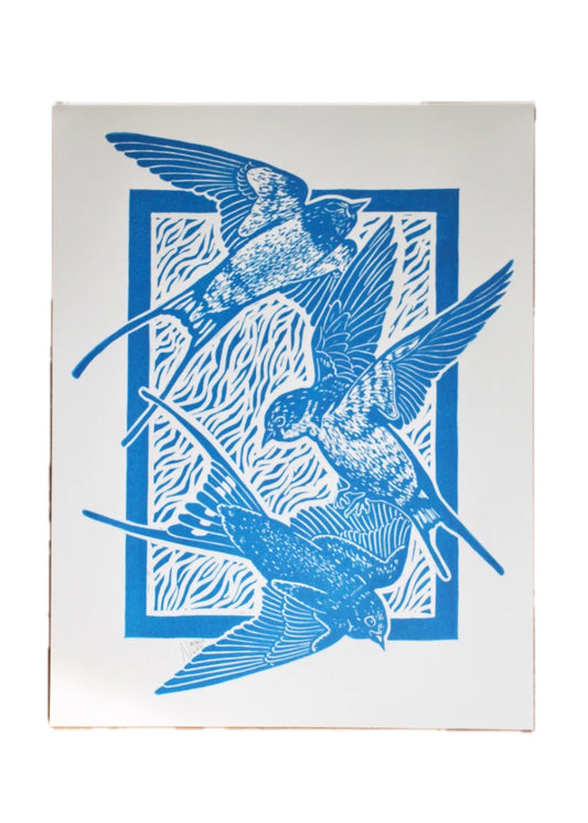 'Three Swallows' Hand Print