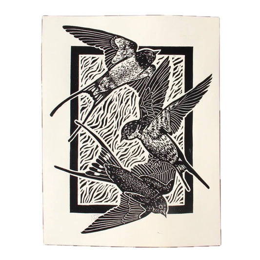 "Three Swallows" Hand Print