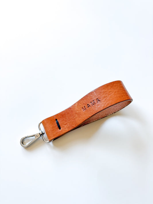 Mama 1.25" Wristlet Keychain