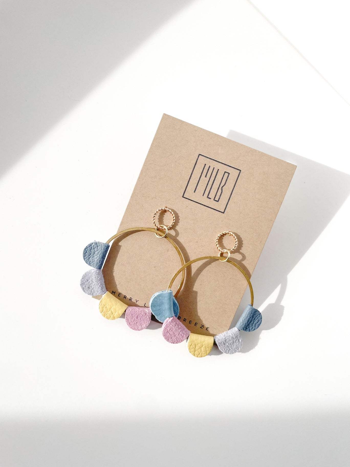 Pastel Bunting Stud Earrings