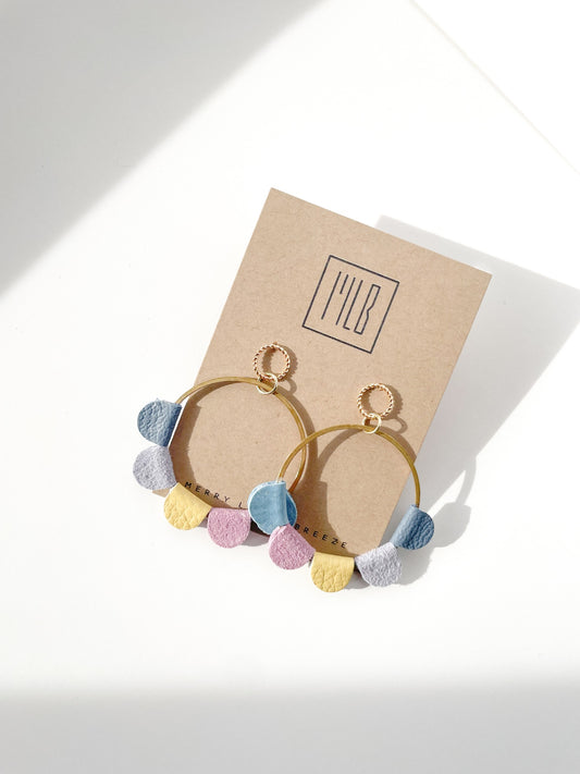 Pastel Bunting Stud Earrings