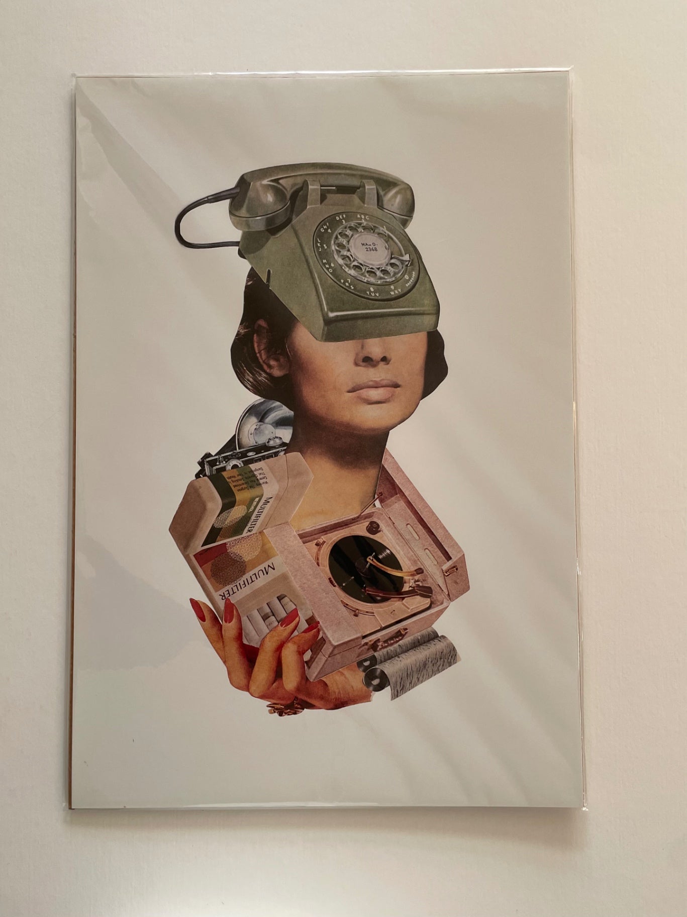 “24HR Hotline” Vintage Collage Print