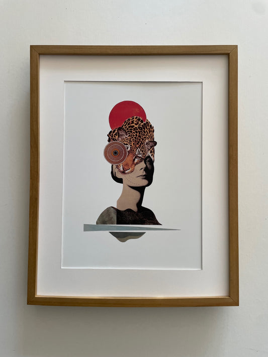 “Occasional Hat” Vintage Collage Print
