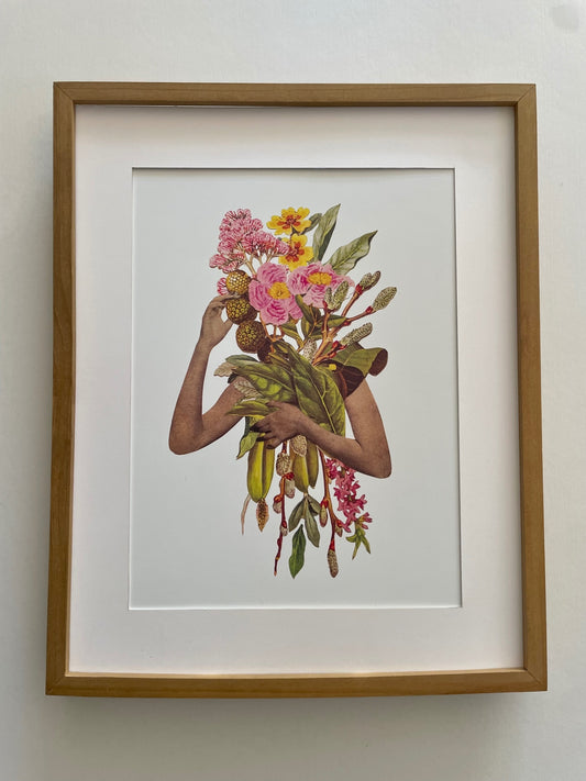 “Forever In Bloom” Vintage Collage Print