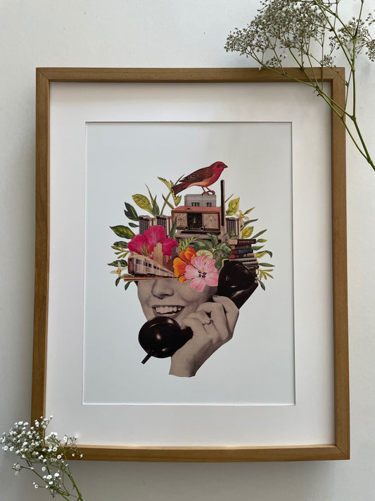 “Urban Jungle” Vintage Collage Print