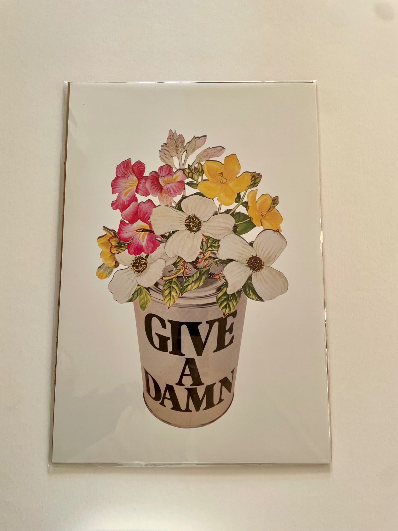 “Give A Damn” Vintage Collage Print