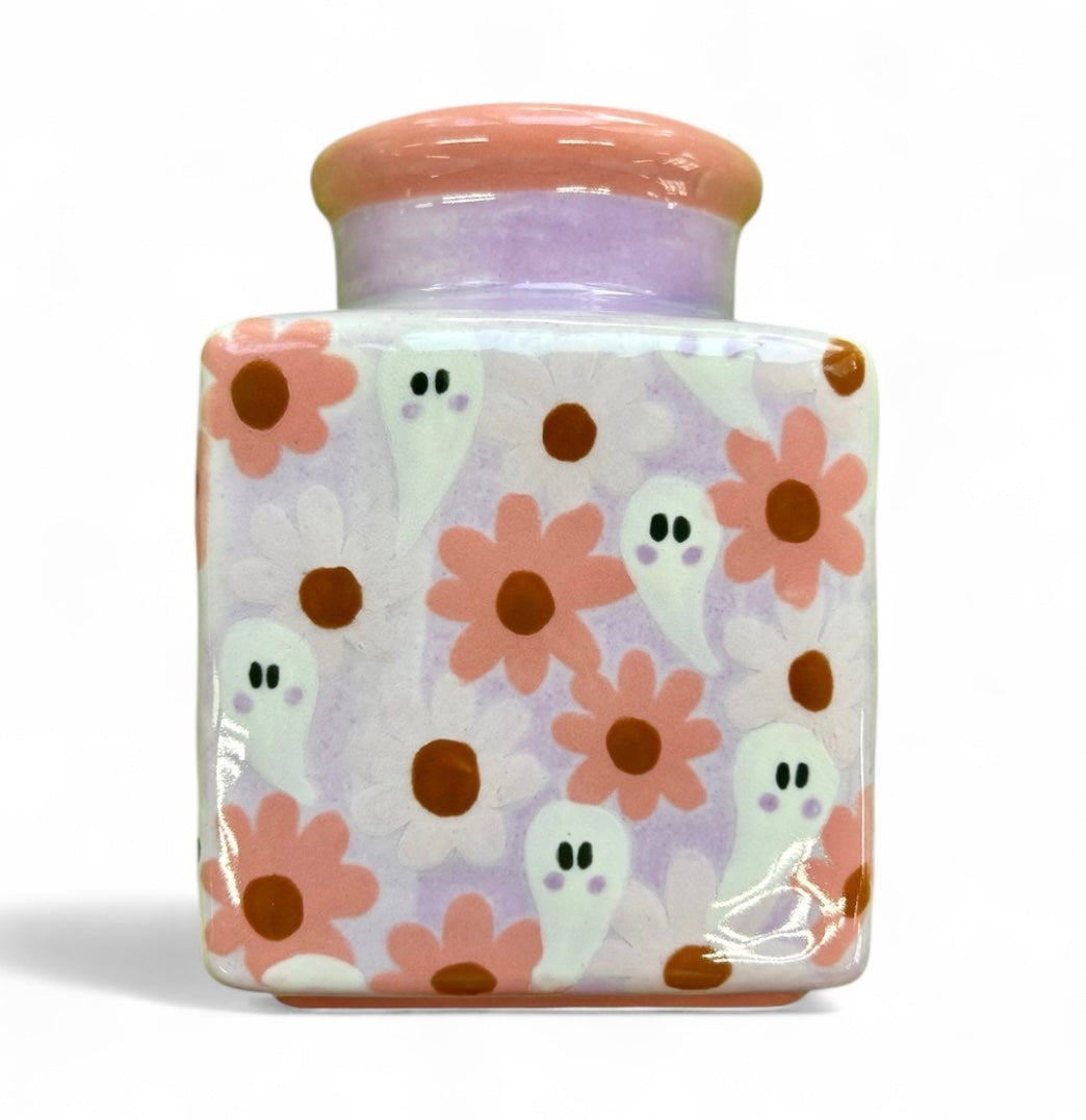  Cork Jar - Flower Ghosts