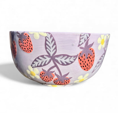 Yarn Bowl - Strawberries