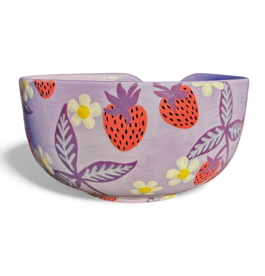 Yarn Bowl - Strawberries