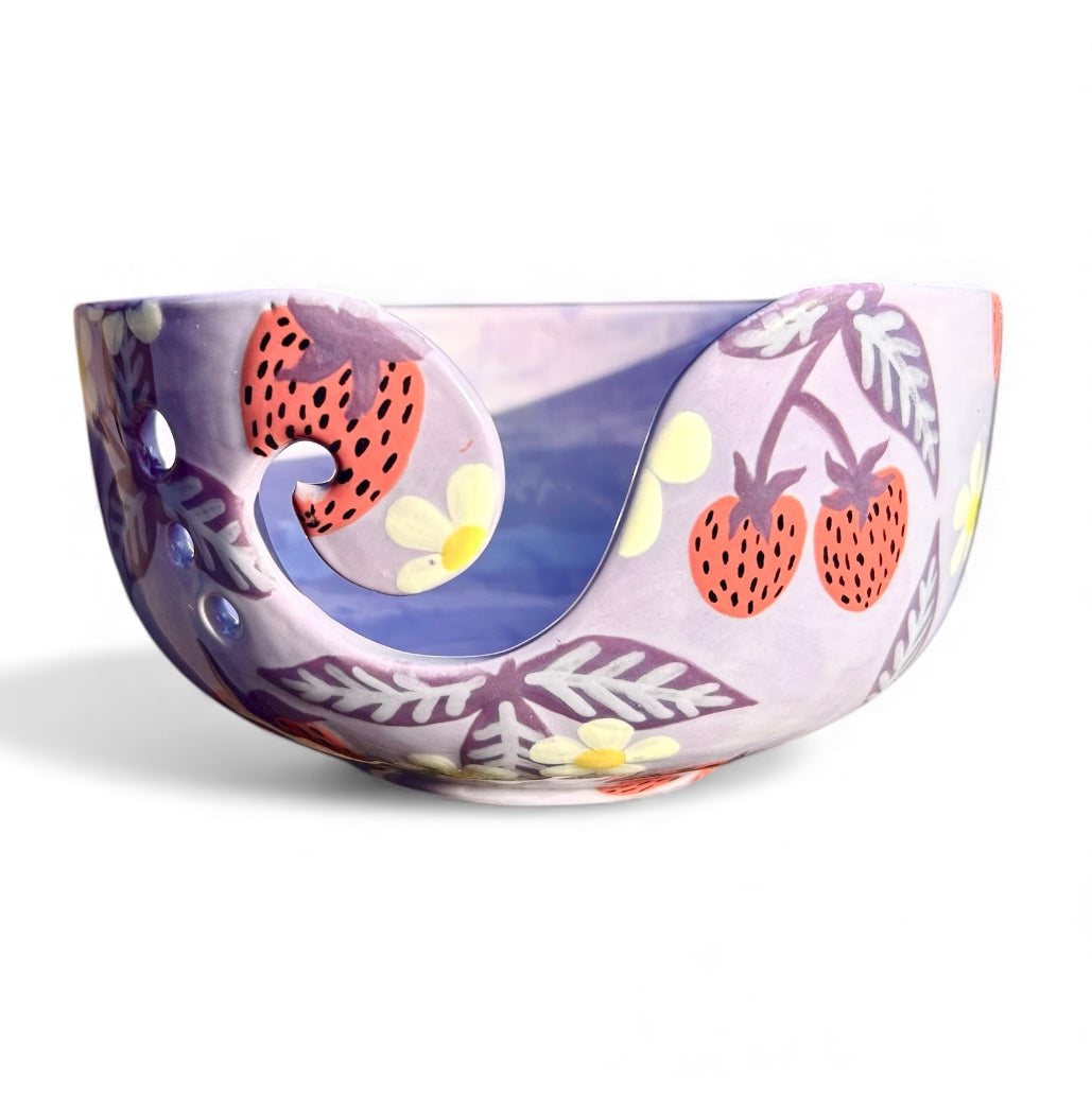 Yarn Bowl - Strawberries