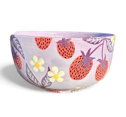 Yarn Bowl - Strawberries