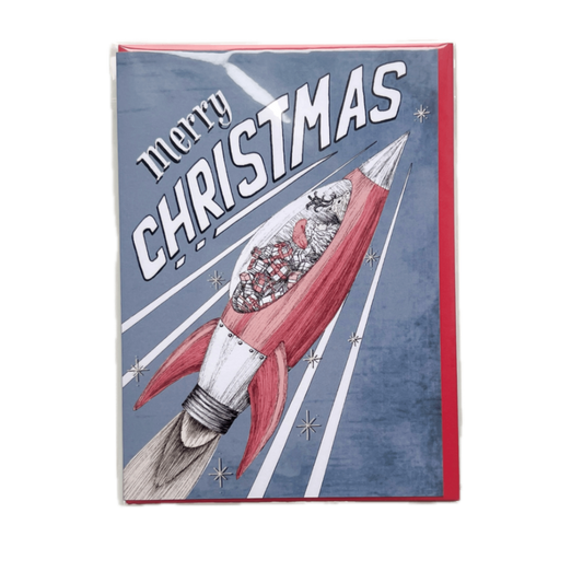 Spaceage Rocket Card 