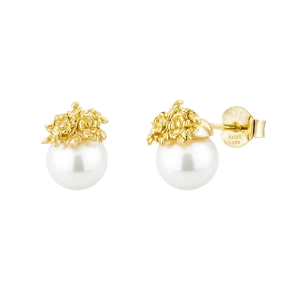Coco Pearl Earrings - Gold