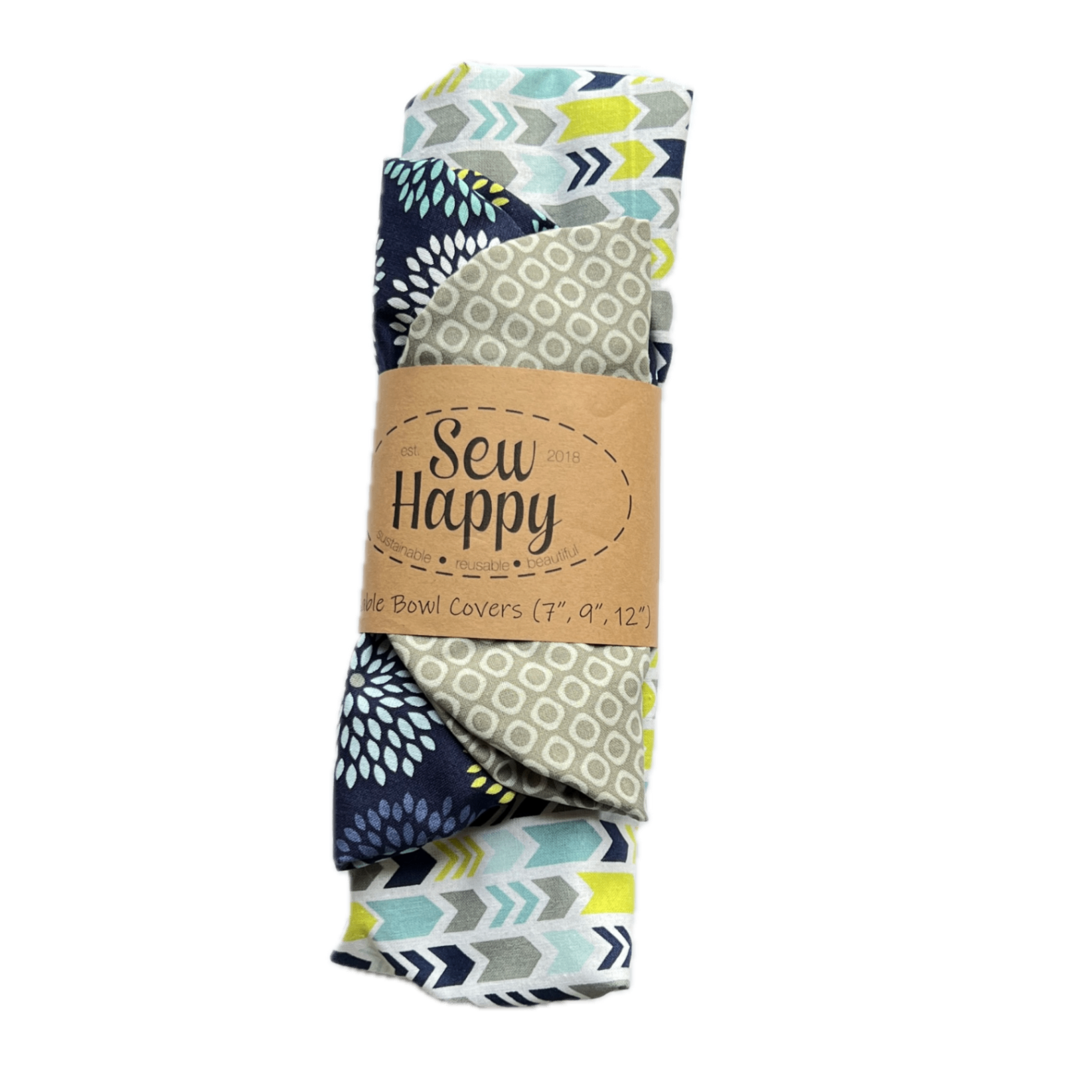 Set of 3 Bowl Covers - Geometric Patterns