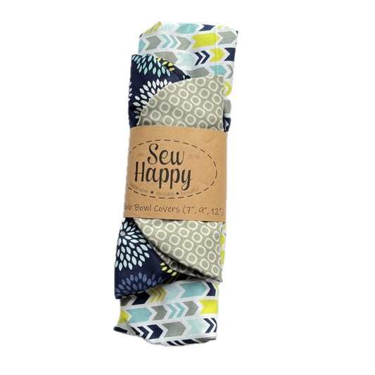 Set of 3 Bowl Covers - Geometric Patterns