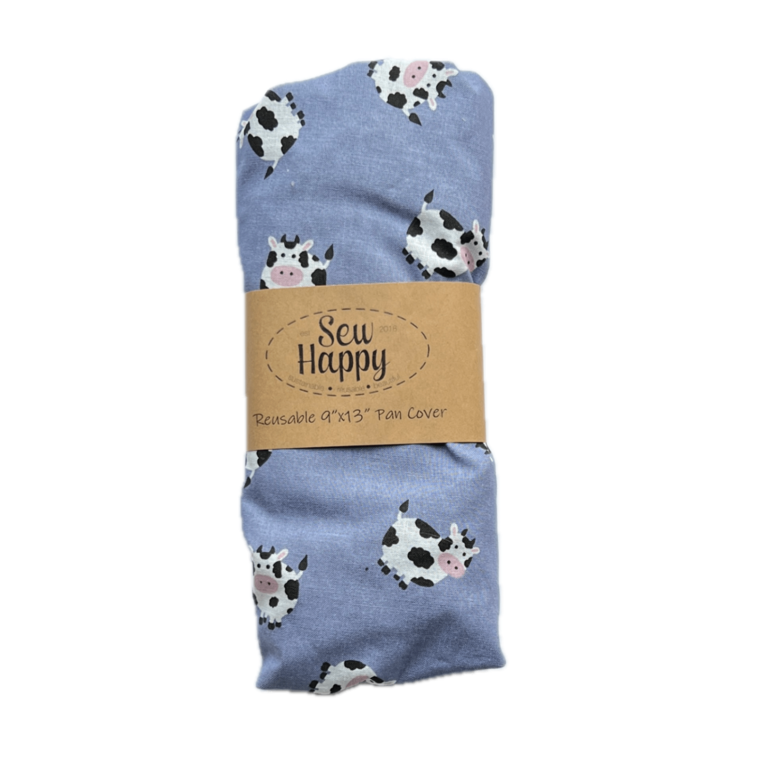 Reusable 9" x 13" Pan Cover - Cows