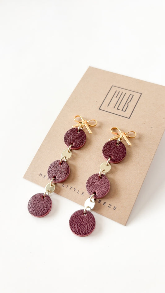 Sugar Plum Bow Stud Earrings