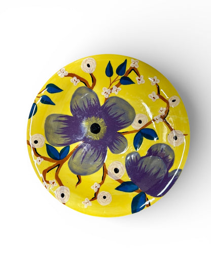 Dinner Plate - Yellow Flowers