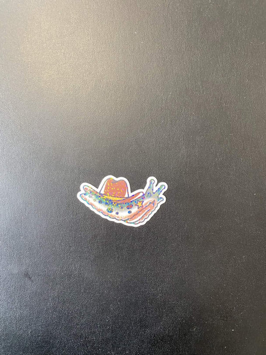 Snail Cowboy Hat Sticker