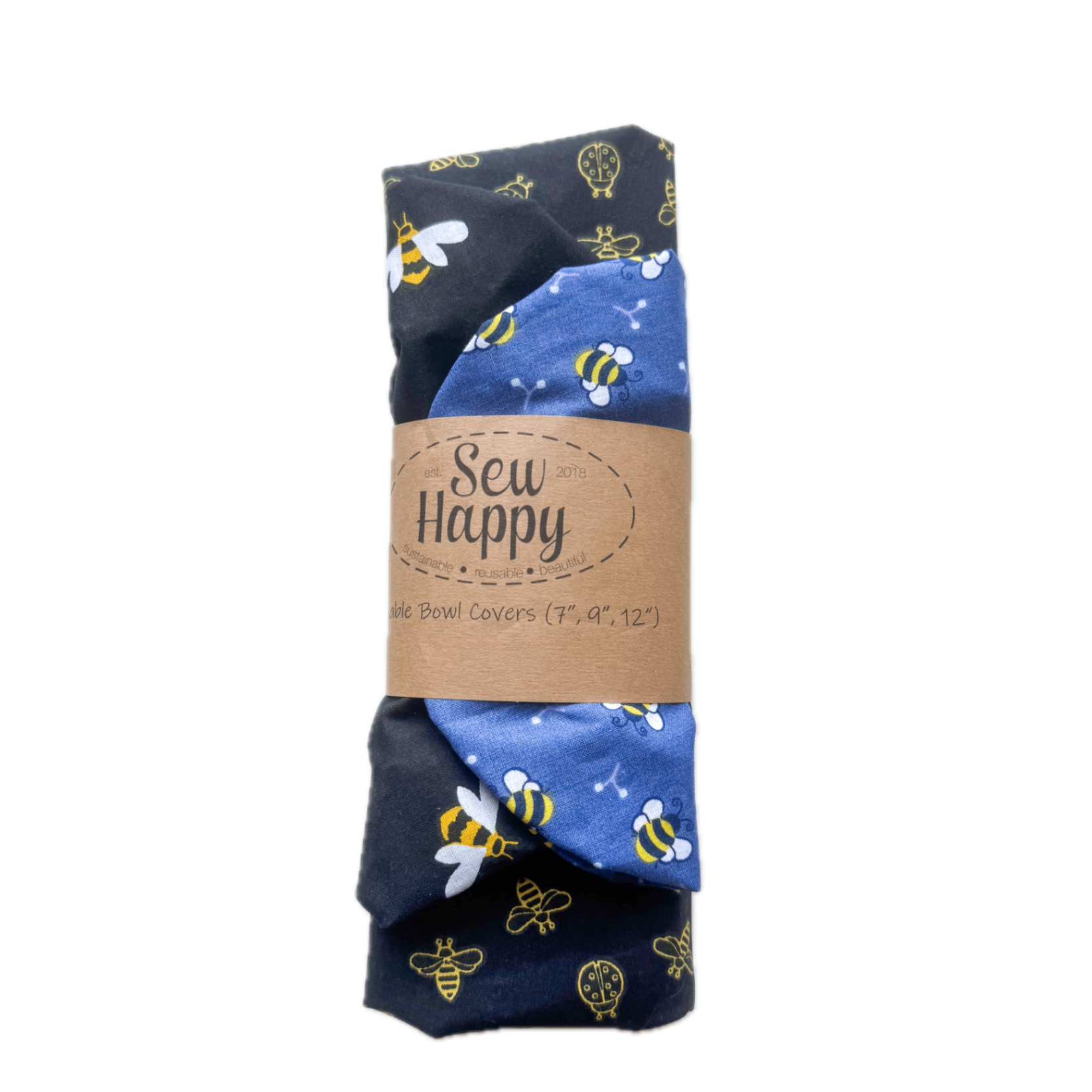 Set of 3 Bowl Covers - Bees and Bugs