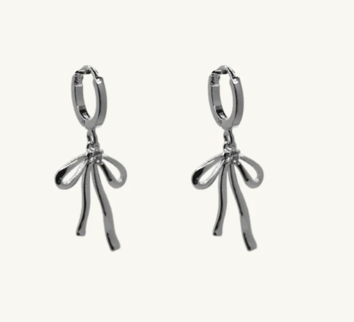 Maribella Mini Silver Huggies 