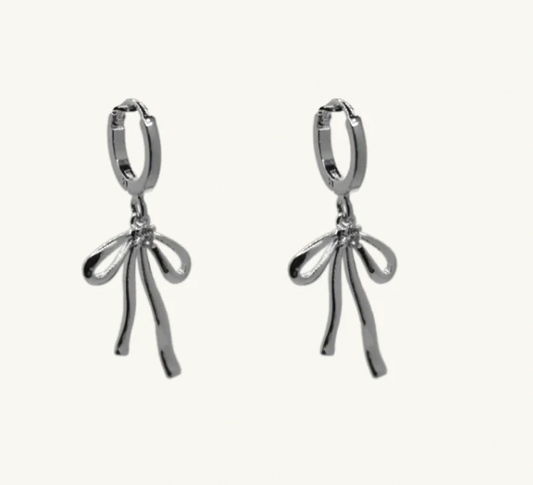 Maribella Mini Silver Huggies 