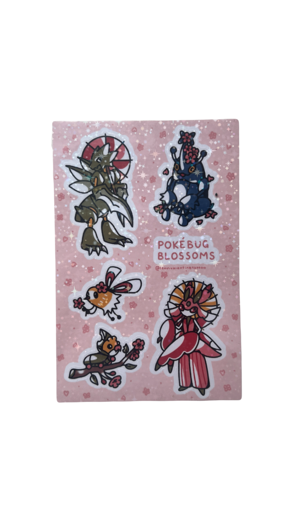 Pokemon Bug Type Sticker Sheet