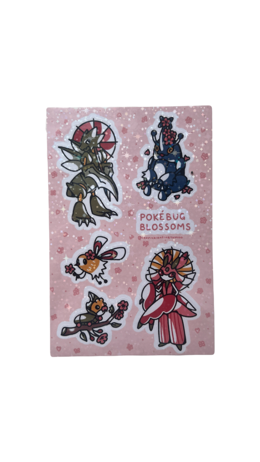 Pokemon Bug Type Sticker Sheet